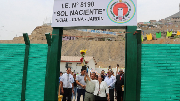INAUGURAN CERCO PERIMÉTRICO EN LA I.E.I 8190 SOL NACIENTE