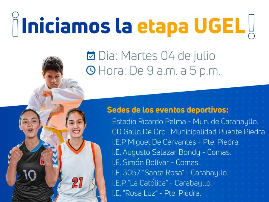 SE INICIAN LOS JUEGOS ESCOLARES DEPORTIVOS Y PARADEPORTIVOS 2023 – ETAPA UGEL