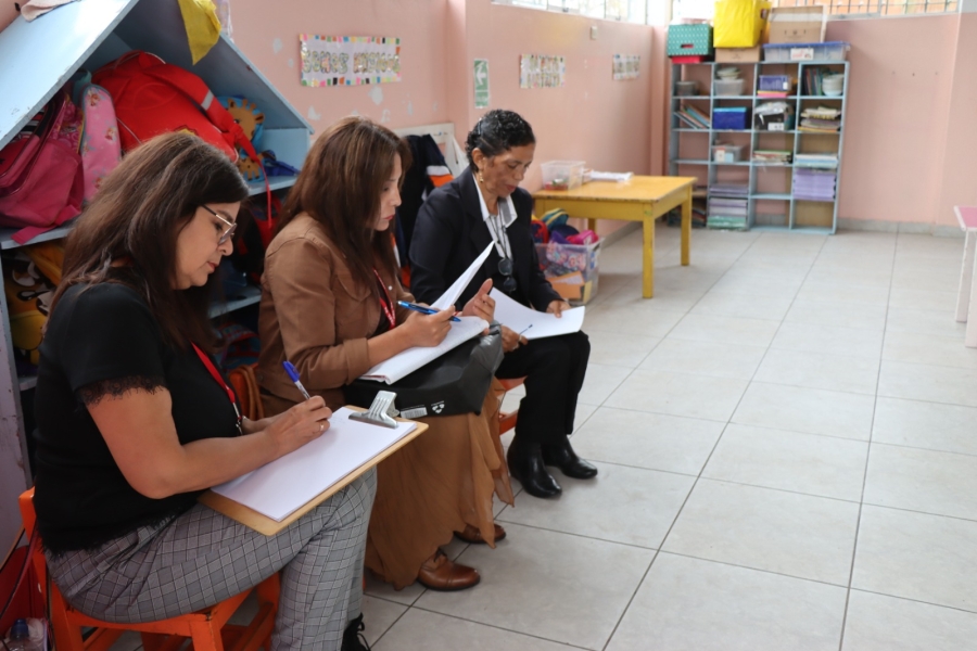 ESPECIALISTAS DE AGEBRE REALIZAN VISITAS INOPINADAS A DIVERSAS INSTITUCIONES EDUCATIVAS DE NUESTRA JURISDICCIÓN