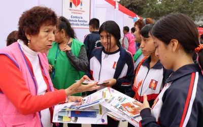 ESCOLARES PARTICIPAN EN FERIA INFORMATIVA DE PREVENCIÓN CONTRA EL TRABAJO INFANTIL