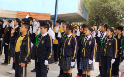 POLICIAS ESCOLARES JURAMENTAN POR EL DÍA DE LA BANDERA