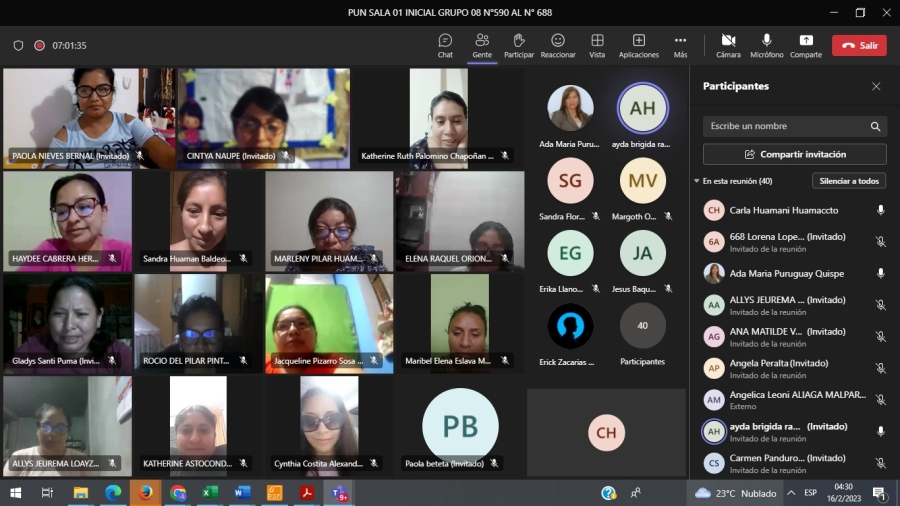 REALIZAMOS EXITOSO PROCESO VIRTUAL DE ADJUDICACIÓN DOCENTE 2023