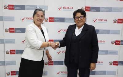 NUEVA JEFA DE AGEBRE Y CUATRO ESPECIALISTAS SE SUMAN A LA GRAN TAREA PEDAGÓGICA DE LA UGEL 04