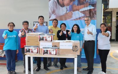 ESCUELAS FOCALIZADAS DE CARABAYLLO RECIBEN EQUIPOS INFORMÁTICOS DONADOS POR UNICEF Y CREDICORP