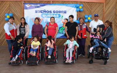 CEBES DE UGEL 04 RECIBEN DONACIÓN DE SILLAS DE RUEDAS DE ROTARY CLUB