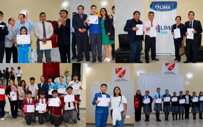 ESTUDIANTES Y DOCENTES DE UGEL 04 GANADORES DE CONCURSOS EDUCATIVOS SON PREMIADOS EN LA DRELM