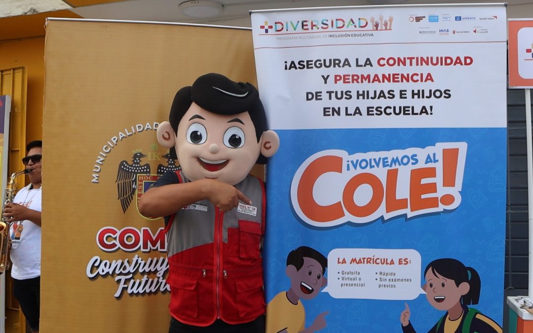 PROMOVEMOS CONTINUIDAD EDUCATIVA EN COMAS MEDIANTE CAMPAÑA “VOLVEMOS AL COLE”