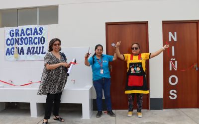 IEI RÍO SECO INAUGURA MODERNOS SS.HH. CONSTRUIDOS POR EMPRESA AGUA AZUL