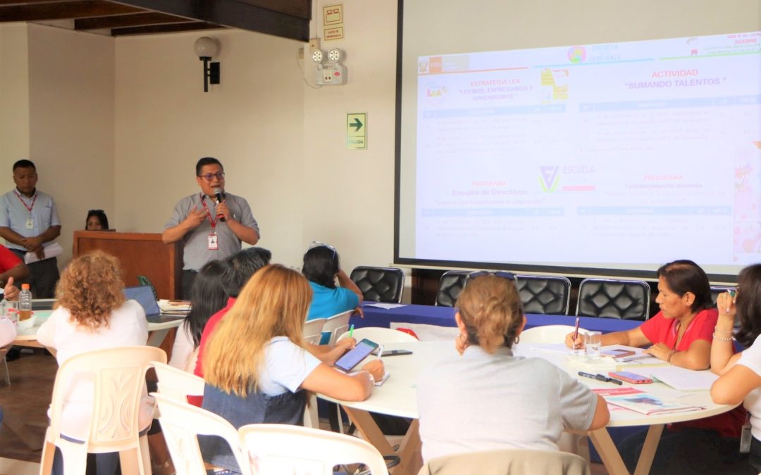 UGEL 04 EXPONE PLAN DE TRABAJO INMERSO DENTRO DE LINEAMIENTOS DE ESCUELA DE LA CONFIANZA