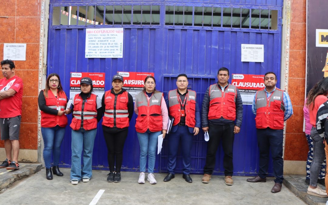 UGEL 04, DRELM Y MUNICIPALIDAD DE PUENTE PIEDRA CLAUSURAN IEP ALFRED NOBEL POR FUNCIONAMIENTO INFORMAL