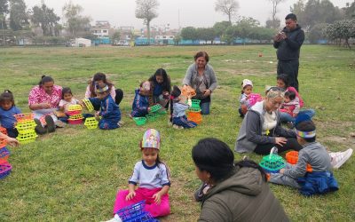ESCOLARES DE INICIAL Y PRONOEI  PARTICIPARON CON ENTUSIASMO EN ACTIVIDADES DE JUEGO EN PARQUES Y ESPACIOS ABIERTOS