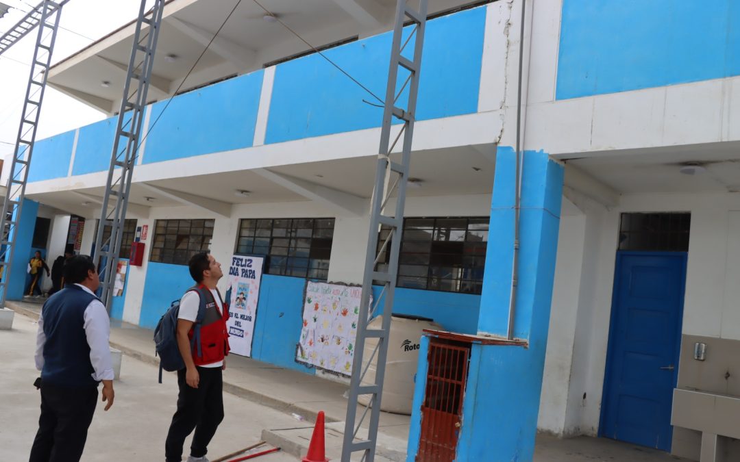 CONTINÚA EVALUACIÓN TÉCNICA EN COLEGIOS PÚBLICOS AFECTADOS POR EL SISMO