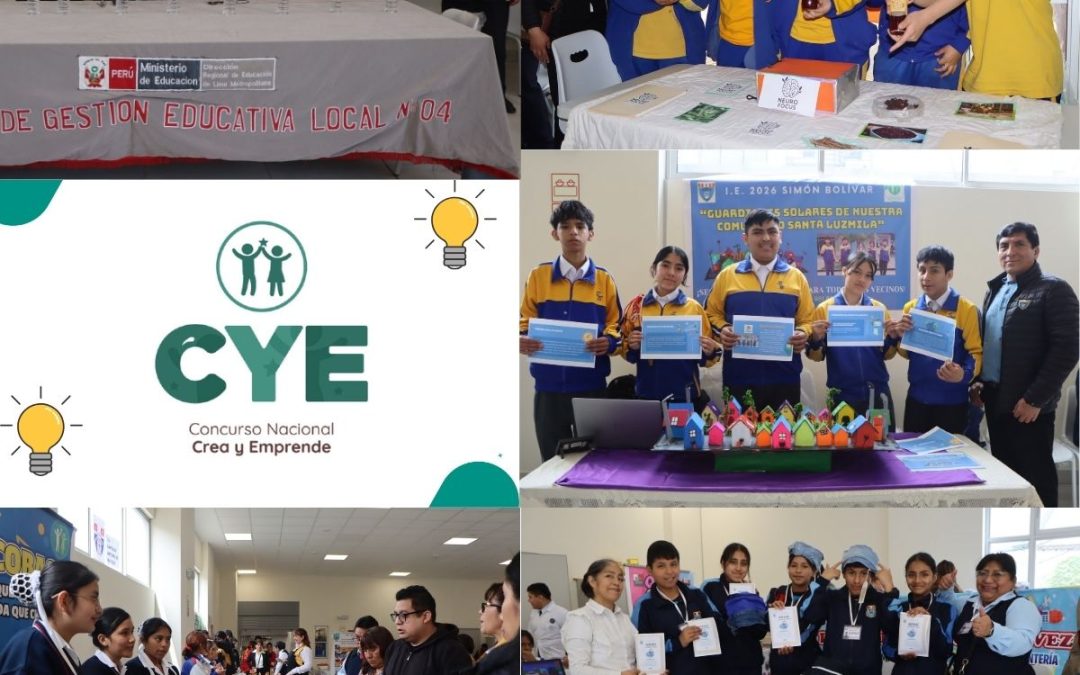 INNOVADORES PROYECTOS SE EXHIBEN EN ETAPA UGEL DE CONCURSO NACIONAL CREA Y EMPRENDE 2025
