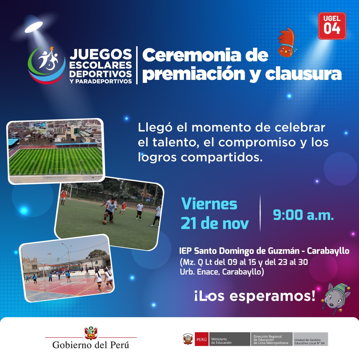 flyer juegos escolares 2025