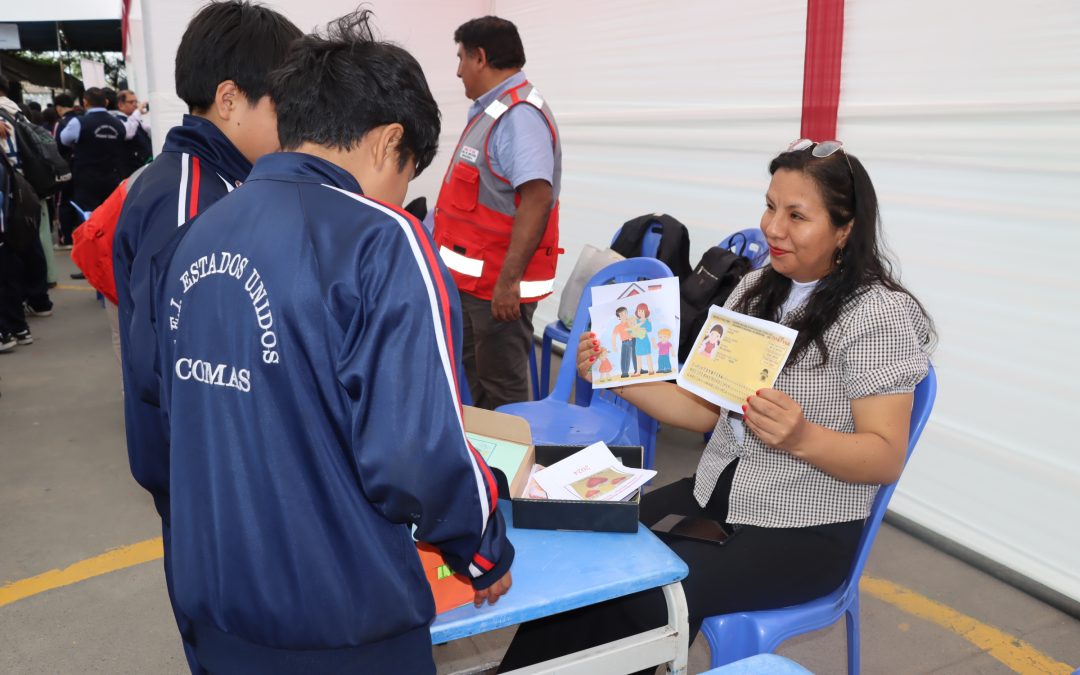 UGEL 04 Y CORTE SUPERIOR REALIZAN PRIMERA FERIA ITINERANTE “EDUCACIÓN EN DERECHOS” EN LA I.E. ESTADOS UNIDOS