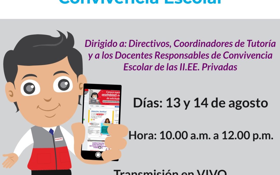 Taller virtual sobre gestión de la convivencia escolar